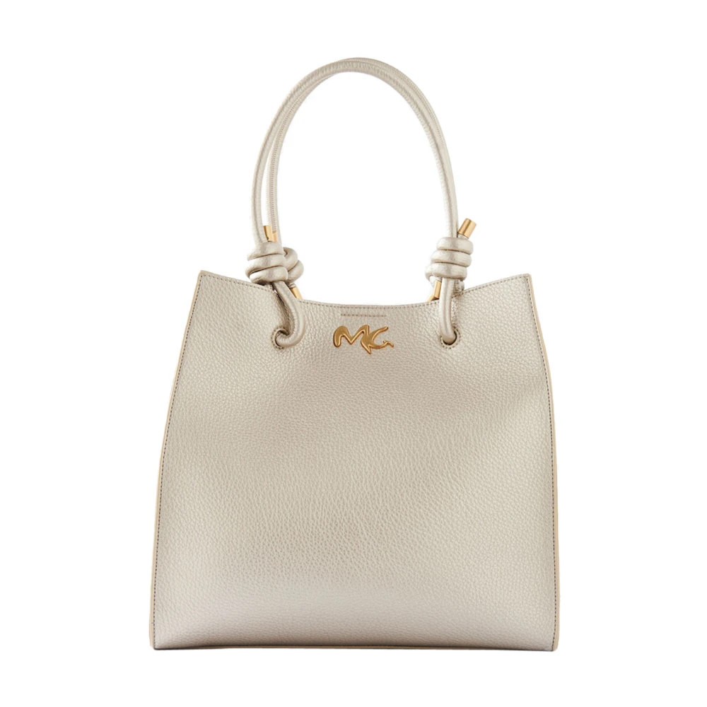 Manila Grace Gouden Shopper Tas Felicia Nodo Yellow Dames