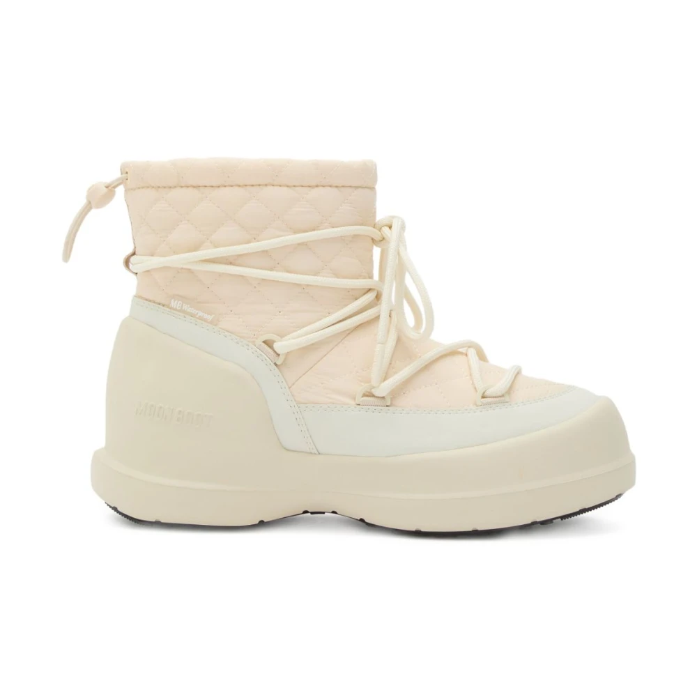 Moon Boot Women's White Flat Shoes For