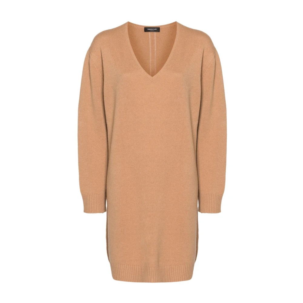 Fabiana Filippi Elegante Zijden Jurk voor Vrouwen Beige Dames