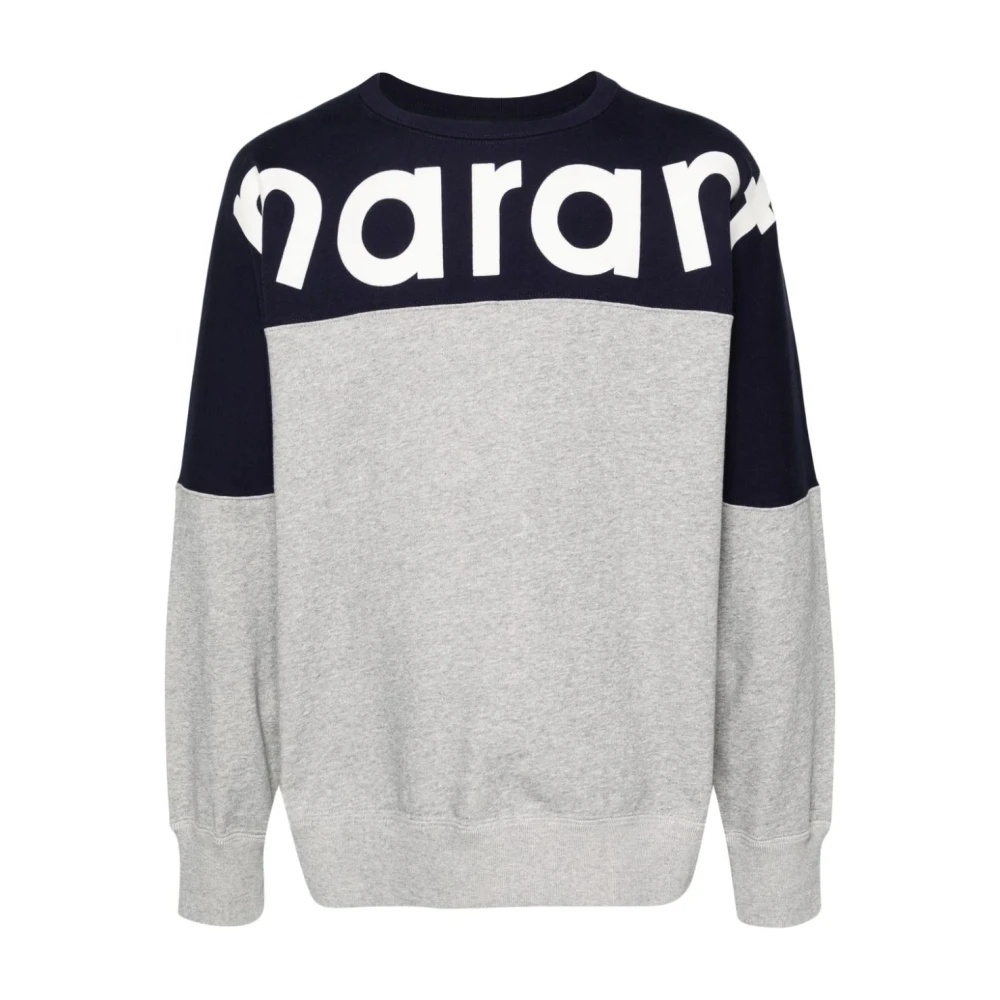 Isabel marant Logo Sweatshirt Howley Biologisch Katoen Gray Heren