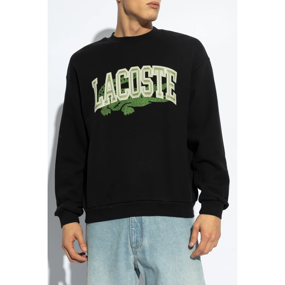 Lacoste Sweatshirt met logo Black Heren