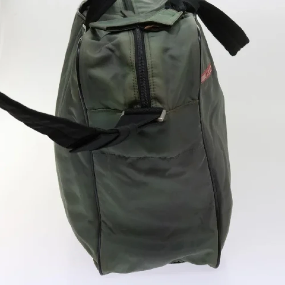 Prada Vintage Pre-owned Fabric travel-bags Green Dames