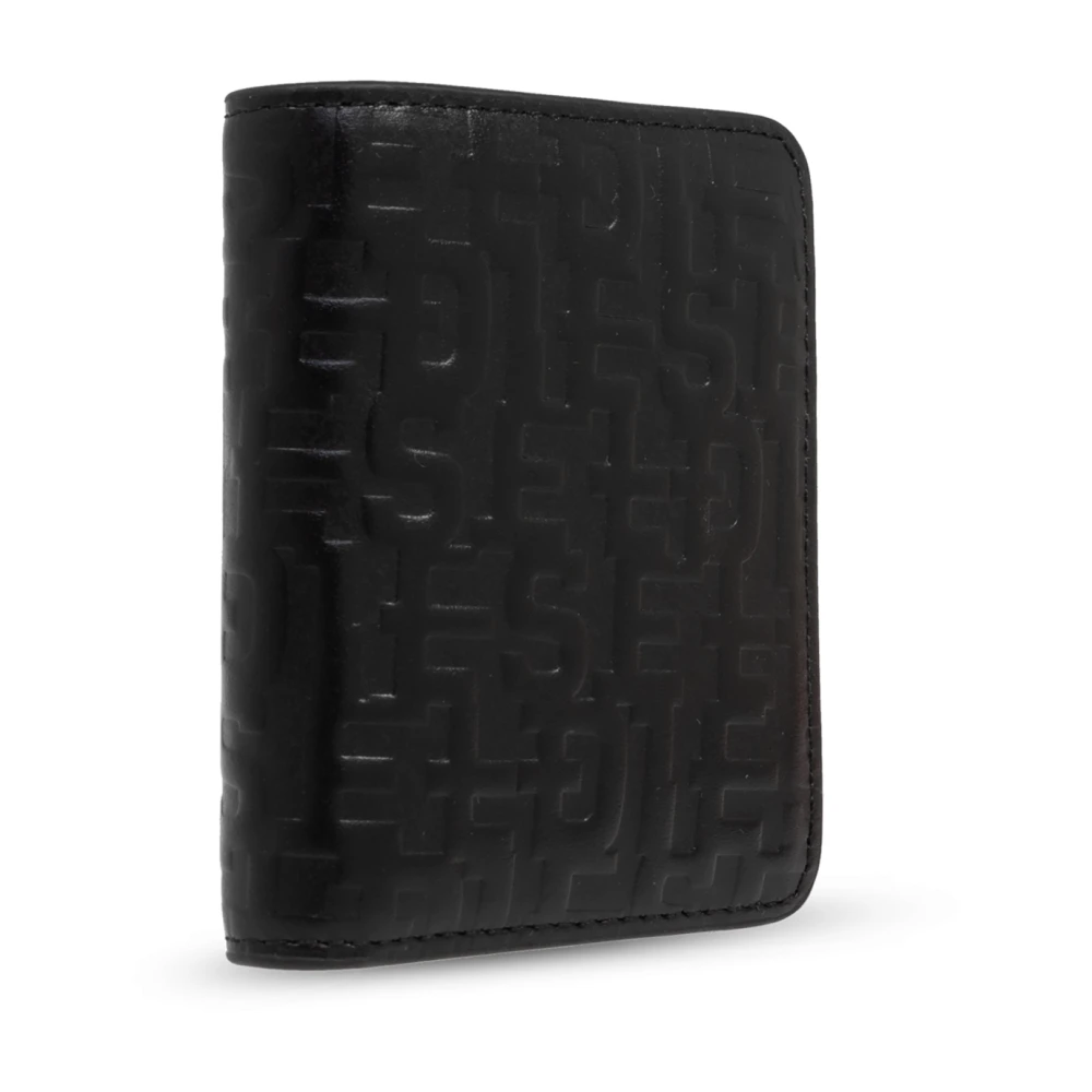 Diesel Portemonnee met PC Monogram C-logo Black Heren
