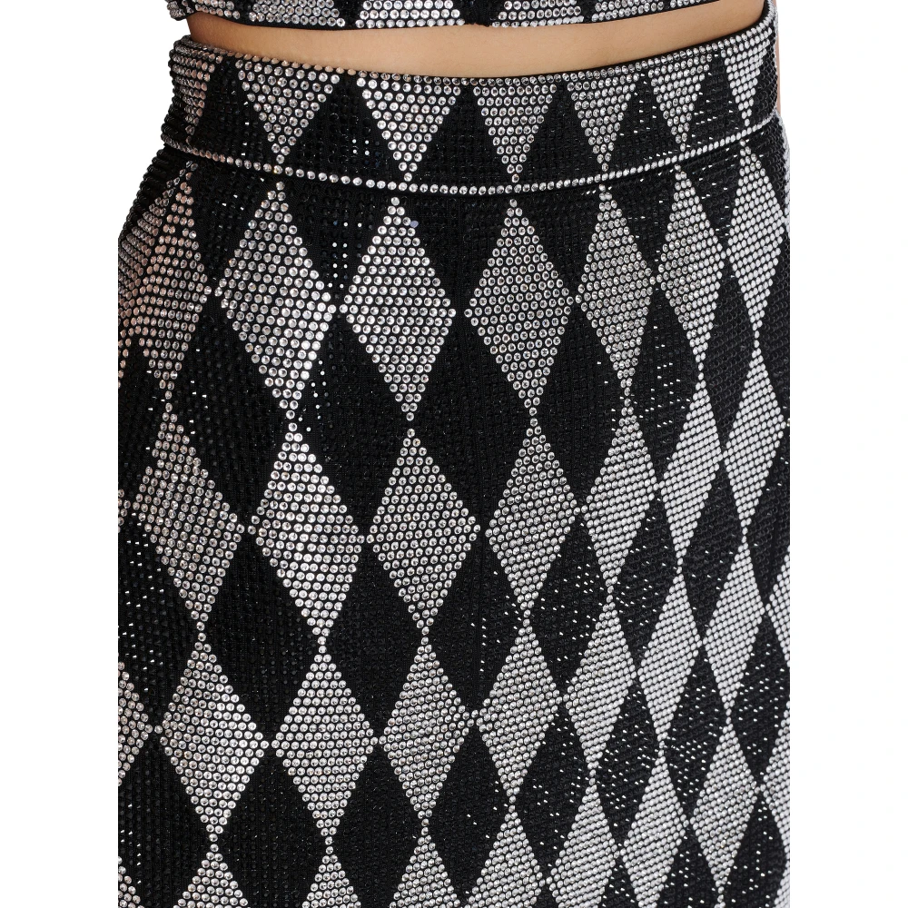 Balmain Diamanten strass midi rok Multicolor Dames
