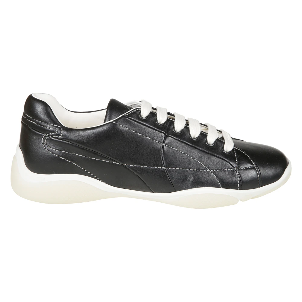 Prada Nappa Leather Sneaker Heren Schoenen Zwart