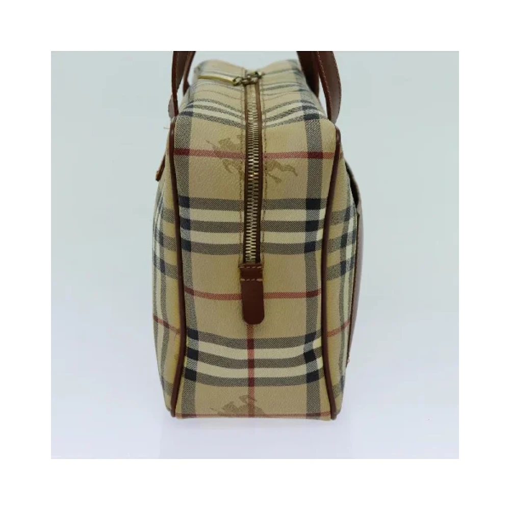 Burberry Vintage Pre-owned Fabric shoulder-bags Beige Dames