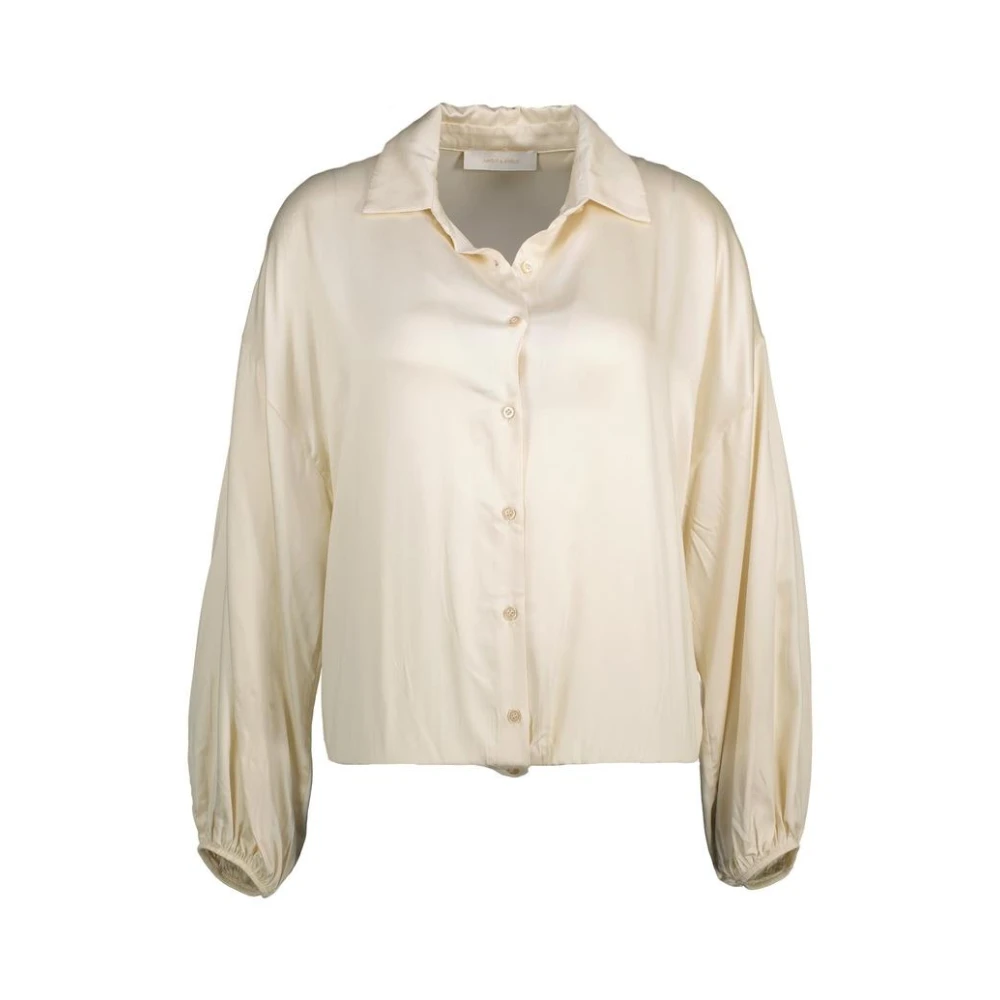 Amélie & Amélie Offwhite Blouse Beige Dames