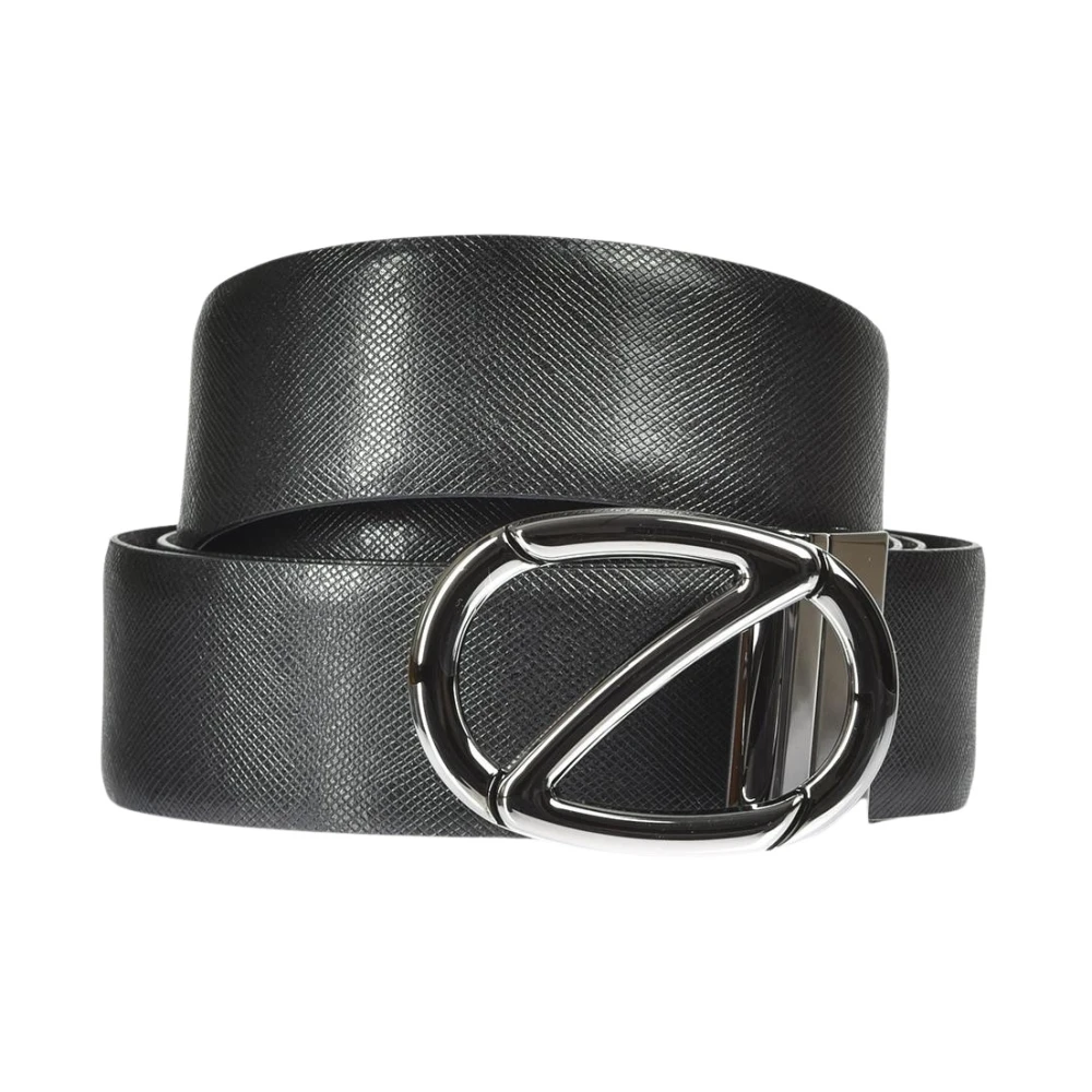 Zegna Black Bsafx1994cneroblu Jacket - Male - Belts - 95 Cm - Accessories