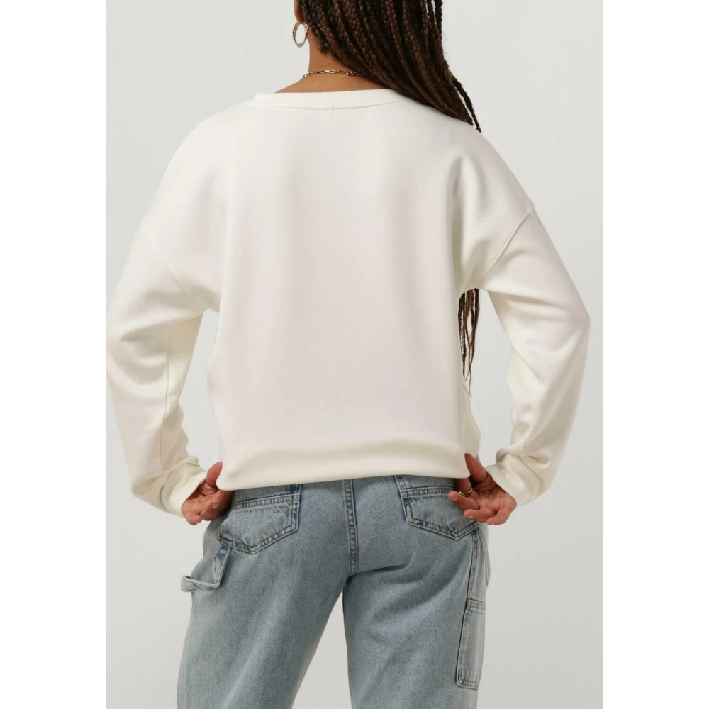 moss copenhagen Ecru Sweatshirt Trendy Comfort Stijl Beige Dames