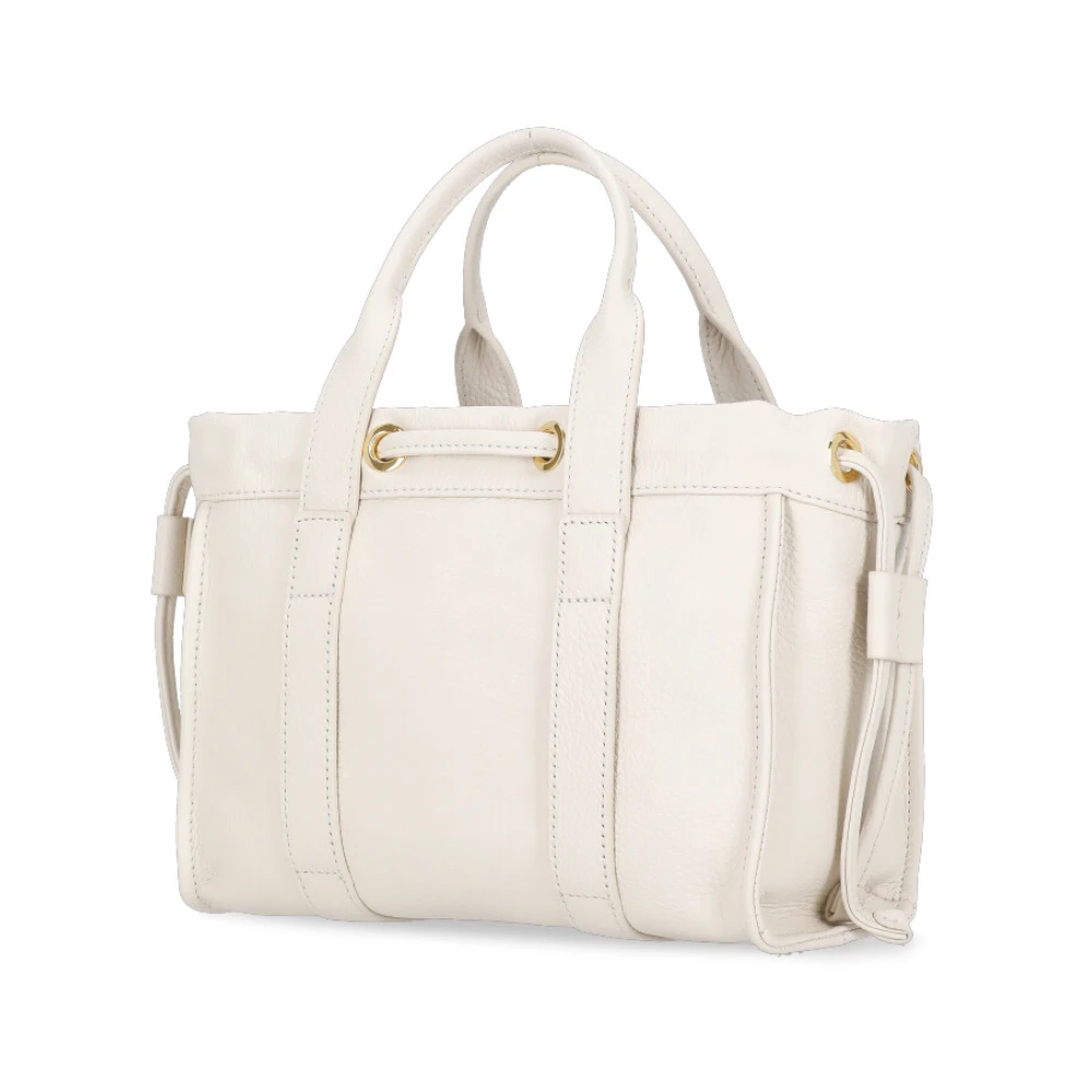 Coccinelle Ivoor Leren Handtas met Afneembare Band Beige Dames