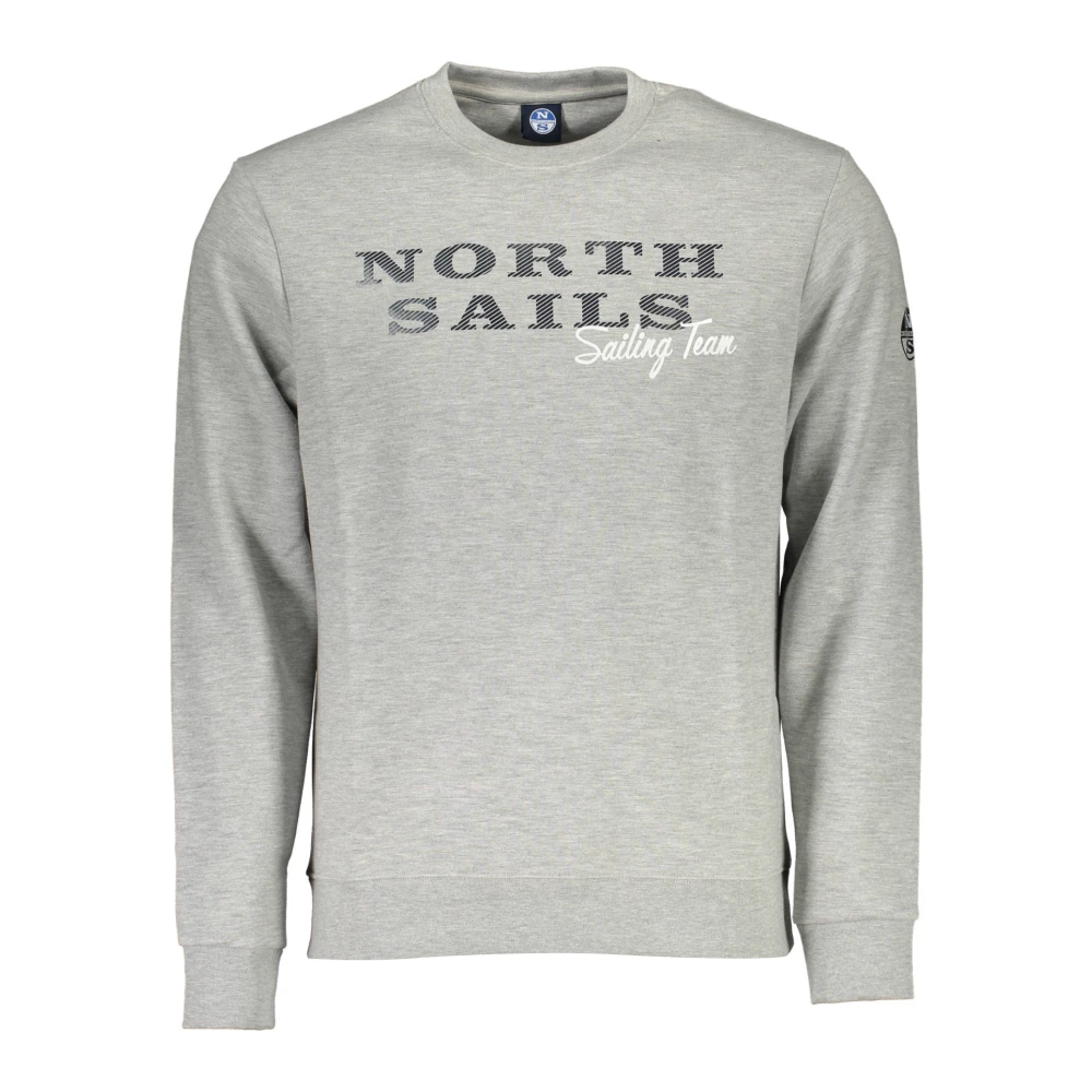 North Sails Men's Gray Grey Long Sleeve Crewneck Sweatshirt