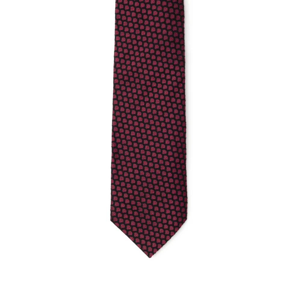 Dolce & Gabbana Geborduurde wollen stropdas Purple Heren