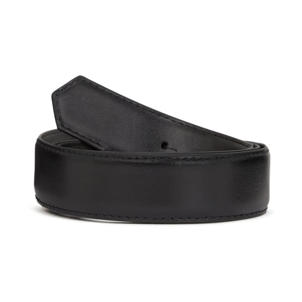 Karl Lagerfeld Zwart Riem Gouden Logo Gesp Black Dames