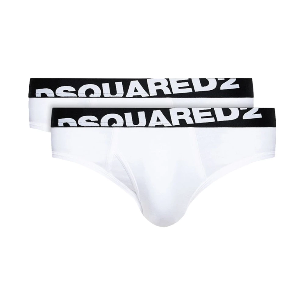 Dsquared2 Logo Elastiskt Underkläder White, Herr