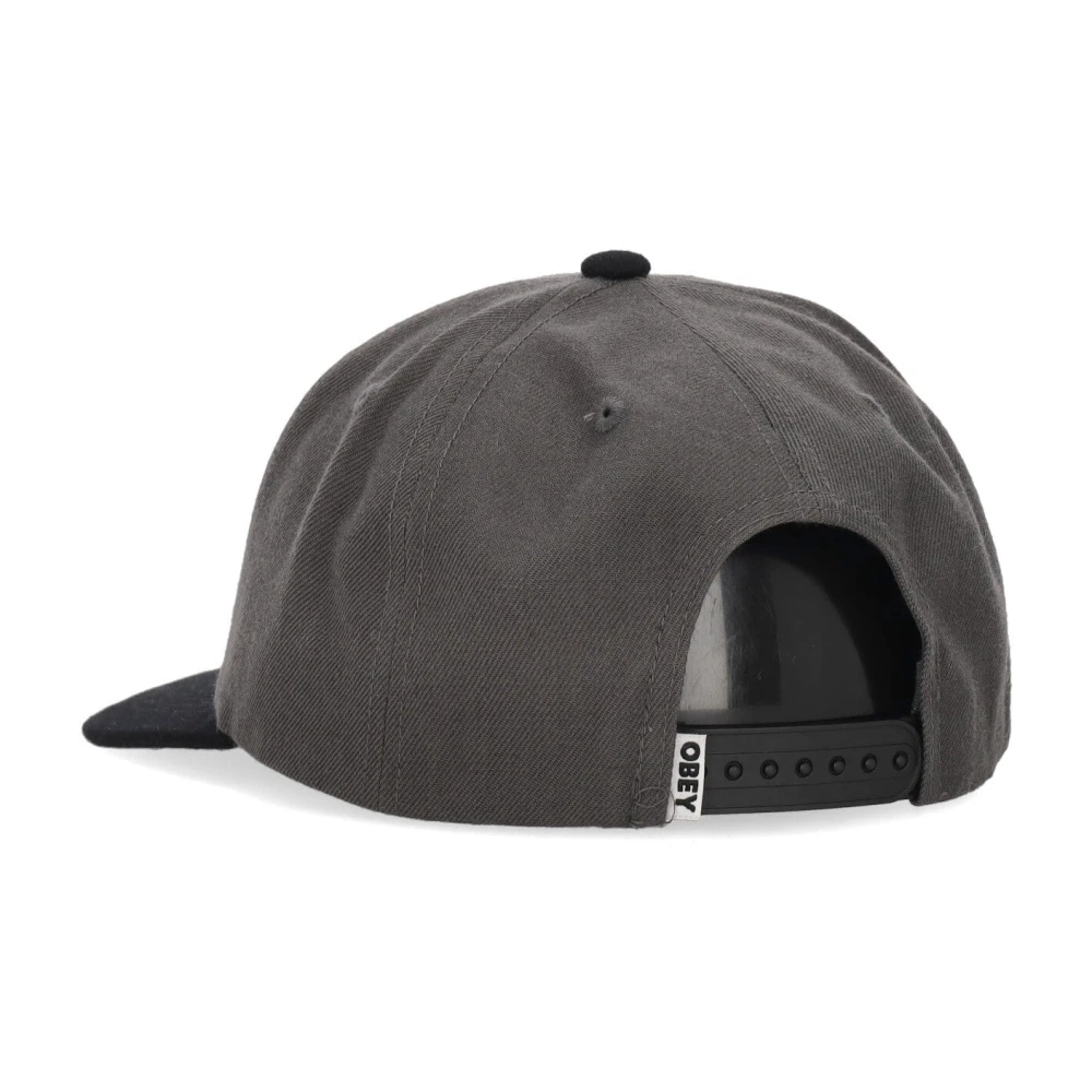 Obey Gebogen Klep Snapback Pet Donkergrijs Gray Heren