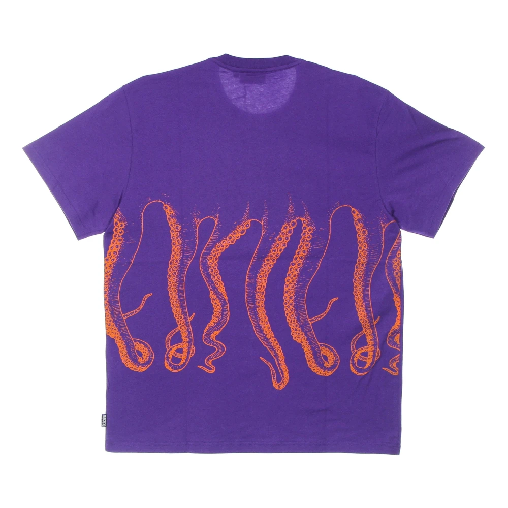 Octopus Paarse Logo Tee Korte Mouw Purple Heren