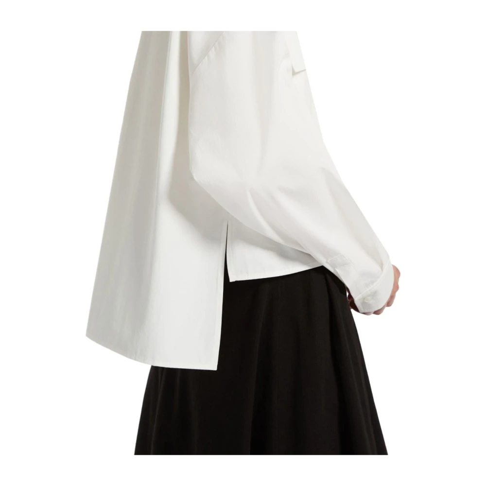Max Mara Weekend Witte Cropped Shirt met Zakken White Dames