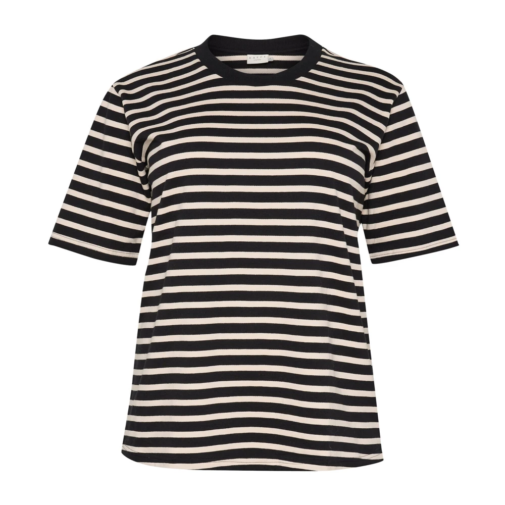 Kaffe Curve Gestreepte korte mouw sweatshirt Multicolor Dames
