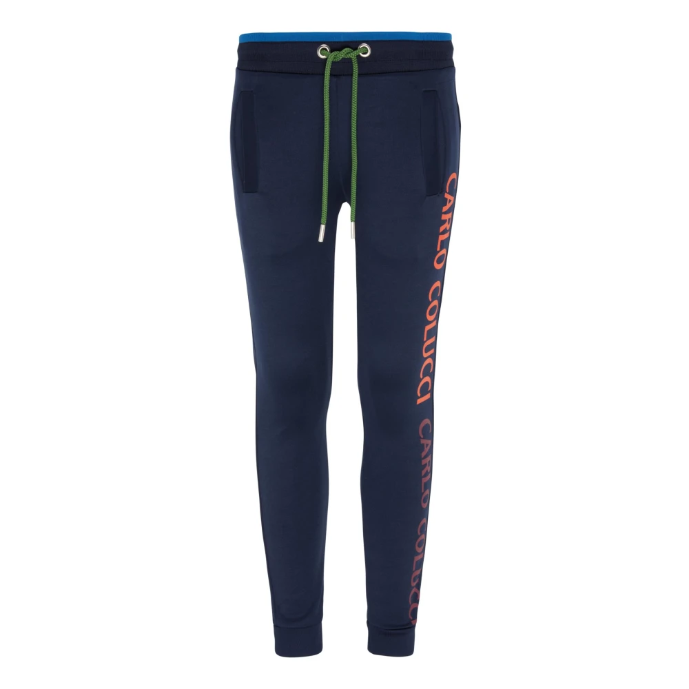 Carlo Colucci Blue Sweatpants, Male, 13 Y, Joggers