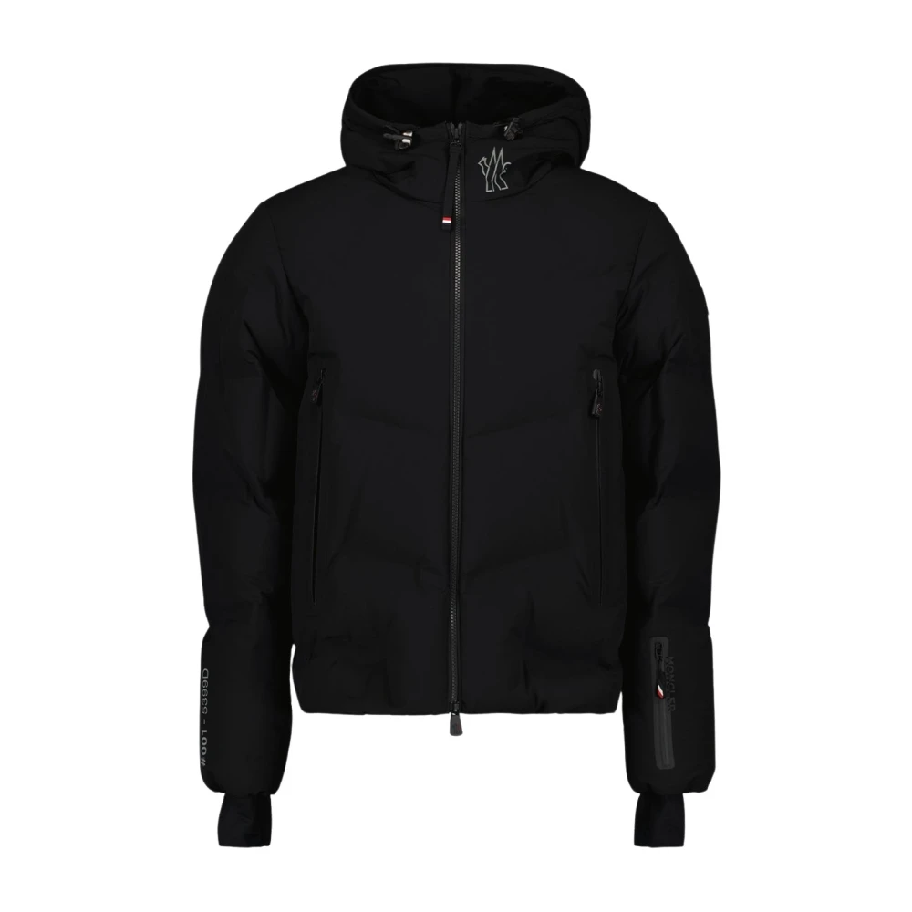 Moncler Gewatteerde Zwarte Jas voor Mannen Black Heren