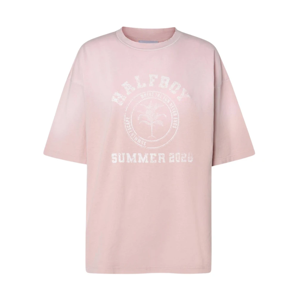 Halfboy Vrouw Roze Tops Dames, S, Katoen, Vintage Tee