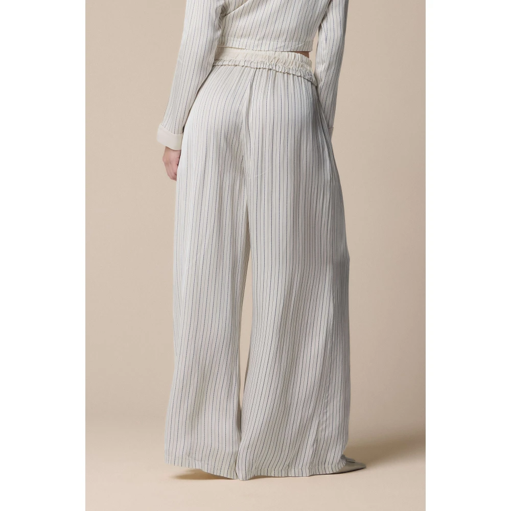 Kocca Stijlvolle Wijde Broek Beige Dames