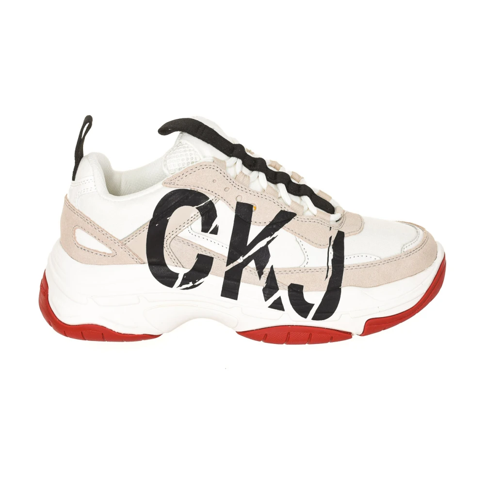 Calvin Klein Verhoog je sneaker game met heren platform sneakers White Heren