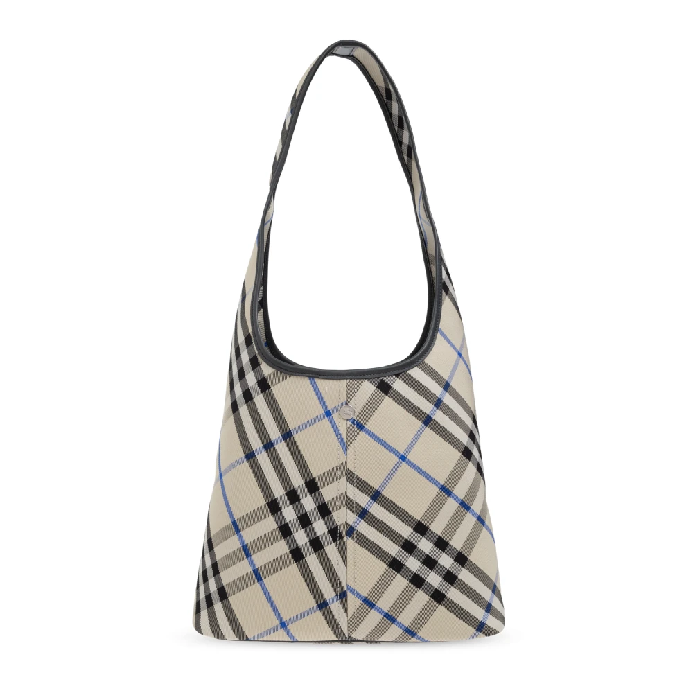 Burberry Schoudertas Gebreid Klein Gray Dames