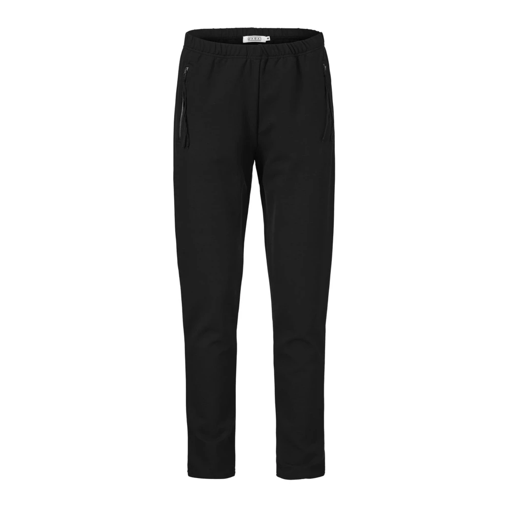 Masai Black Joggers Perry Style 1000354 - Female - Slim-Fit Trousers - 2XL - Trousers