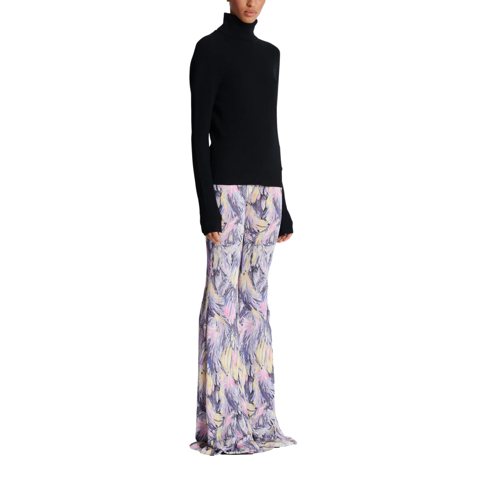 Balmain Gebreide coltrui Black Dames