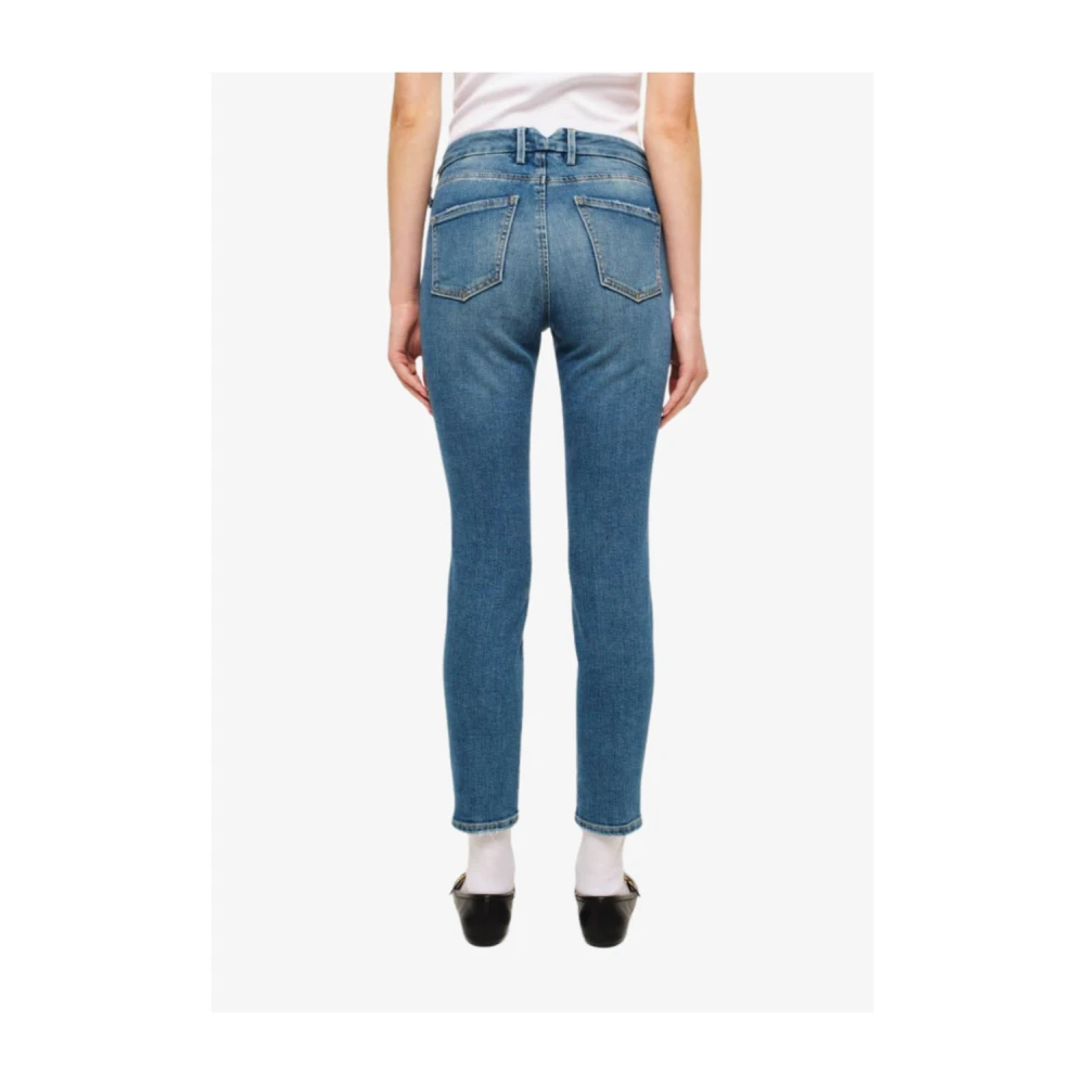 Cycle Skinny Jeans met onregelmatig warp-effect Blue Dames