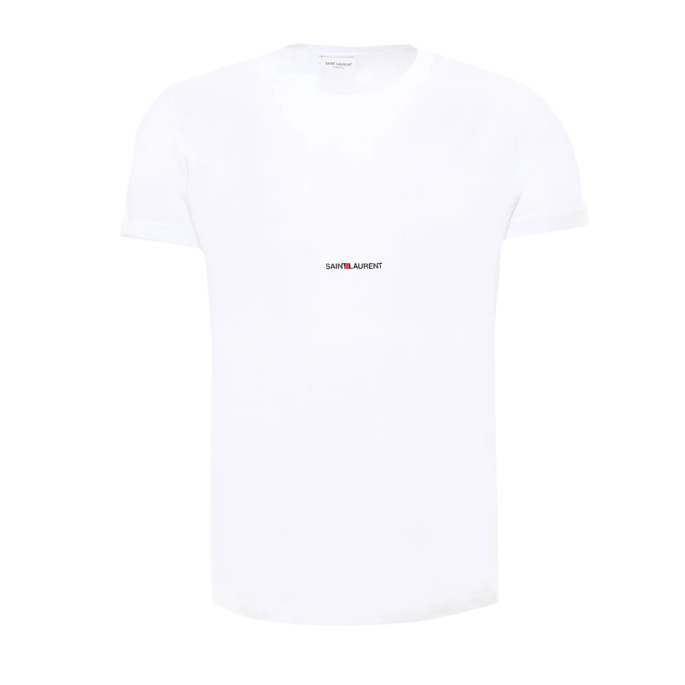 Saint Laurent Rive Gauche T-shirt White, Herr