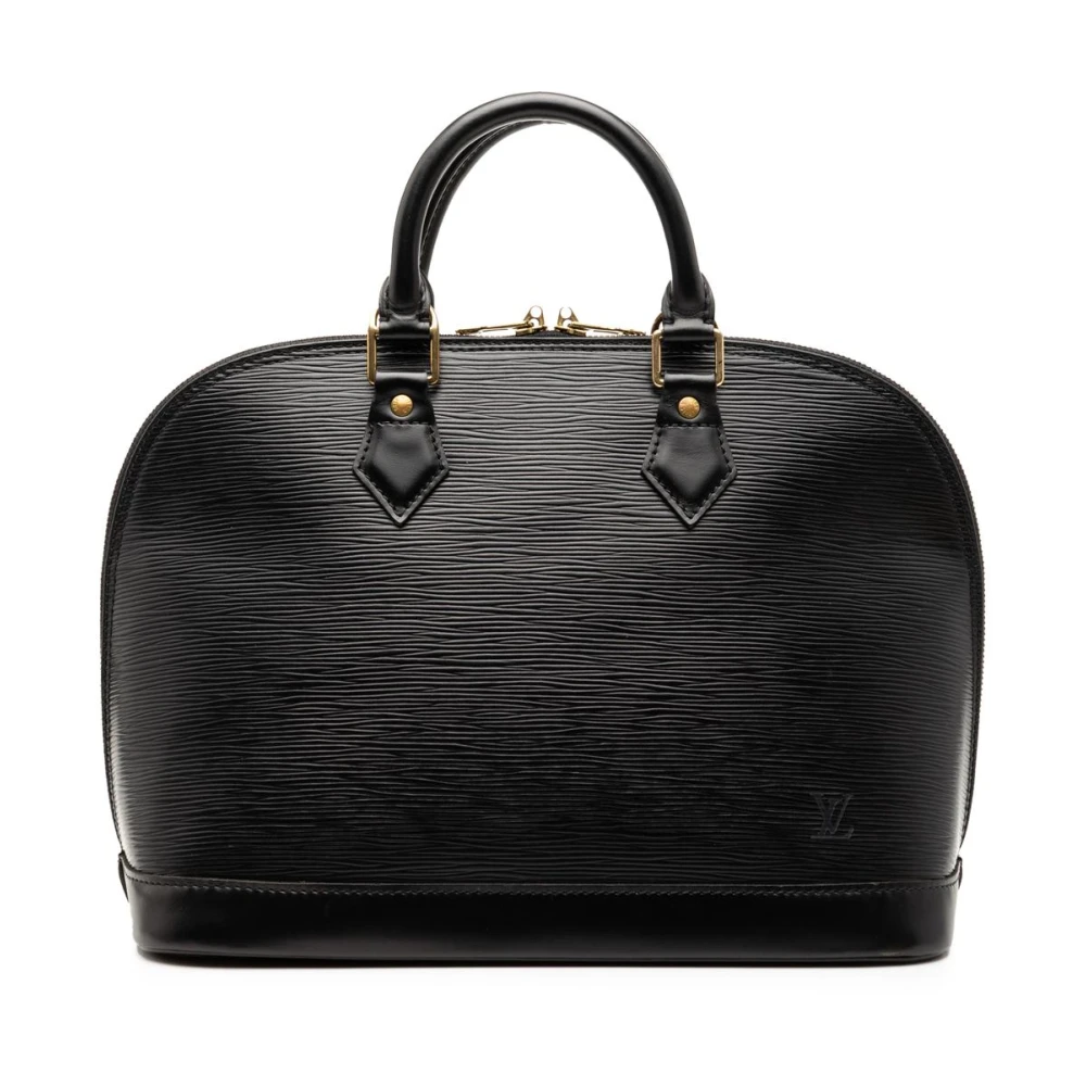 Louis Vuitton Vintage Women's Black Vintage Handbags, One Size, Pre-Owned Structured Leather Satchel