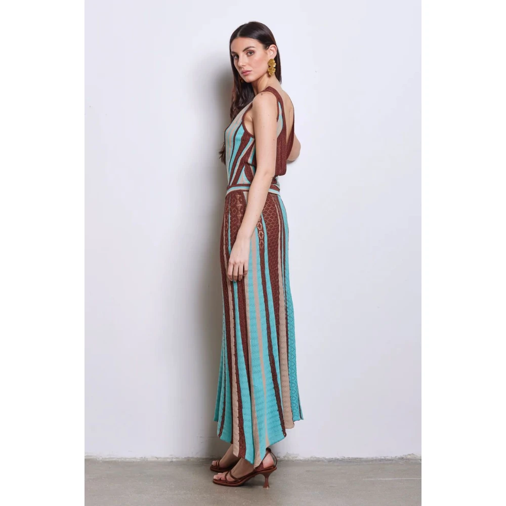 Akep Elegante Jurken Collectie Multicolor Dames
