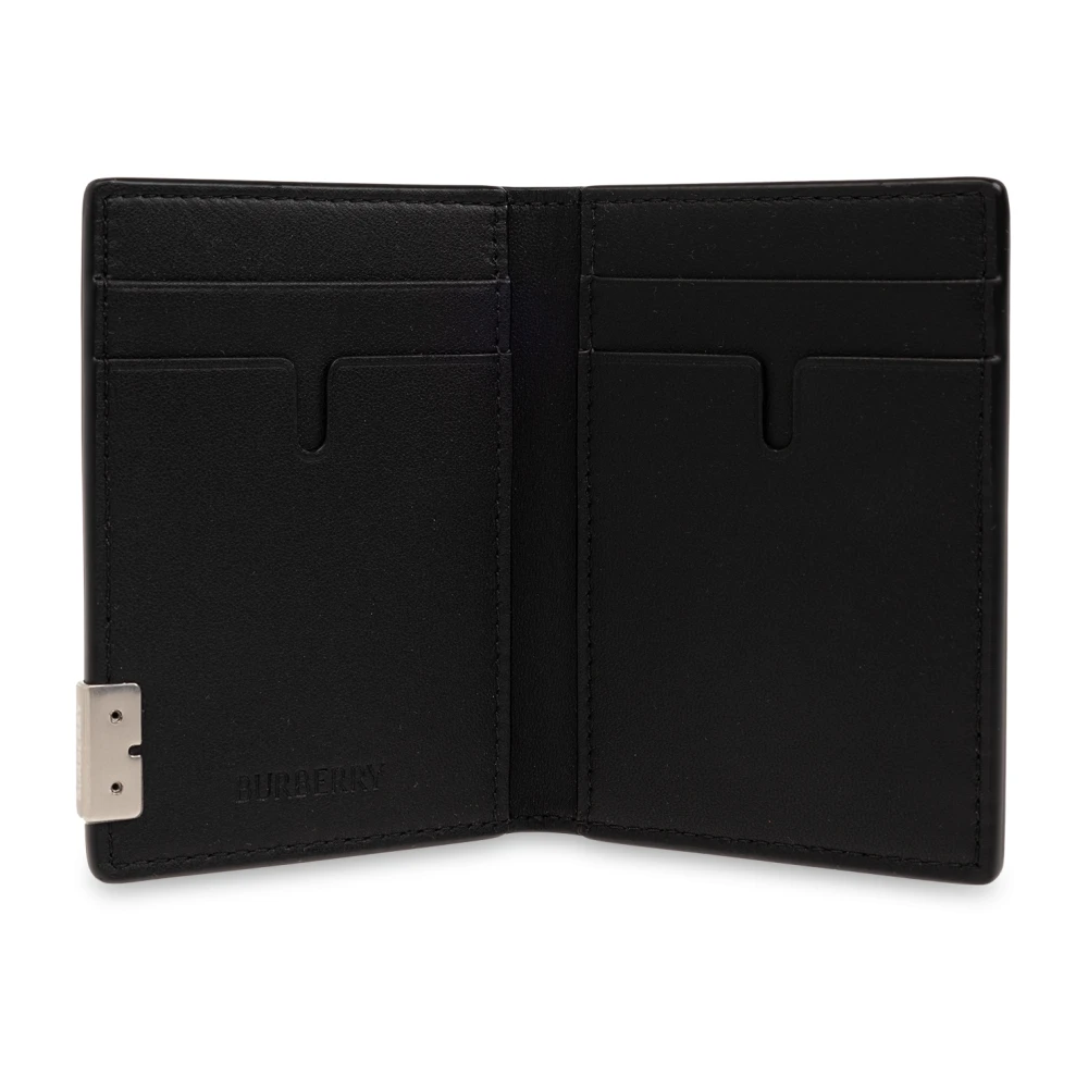 Burberry Leren kaarthouder Black Heren