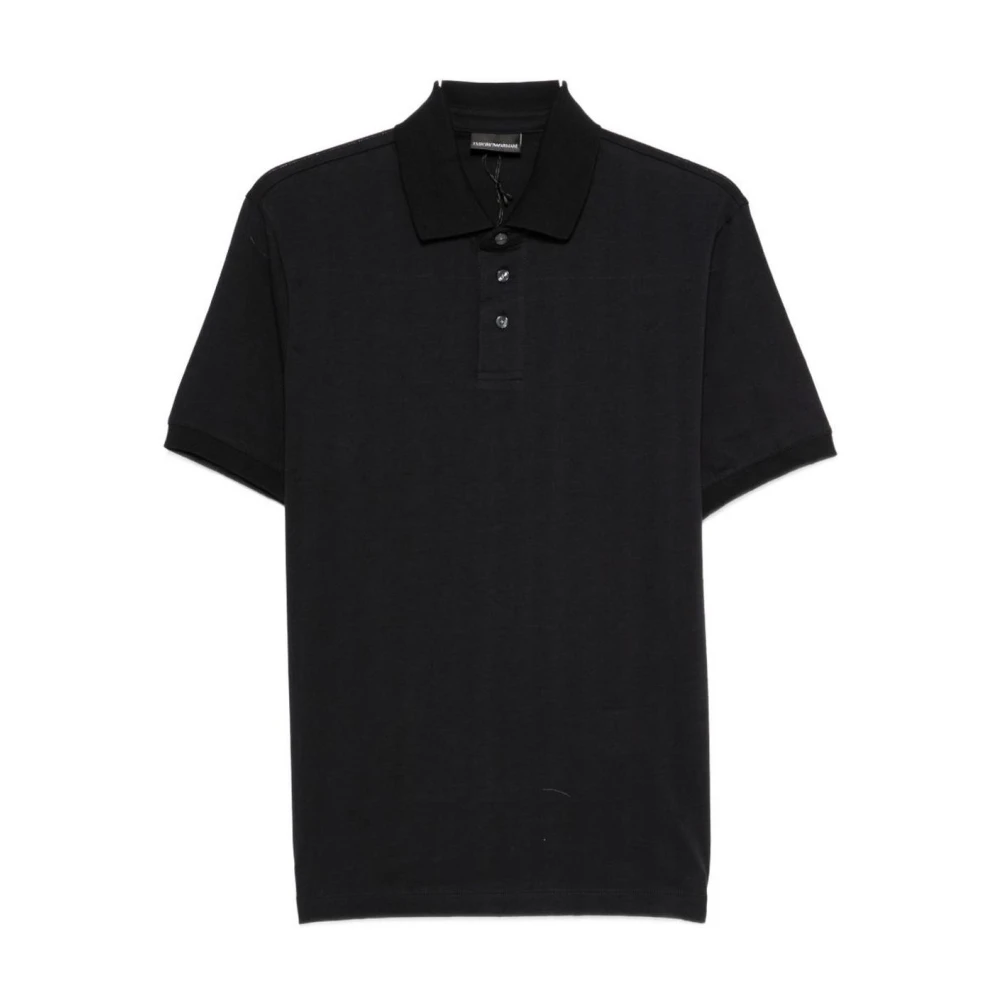 Emporio Armani Men's Blue Polo Shirts, M, Classic Polo Shirt