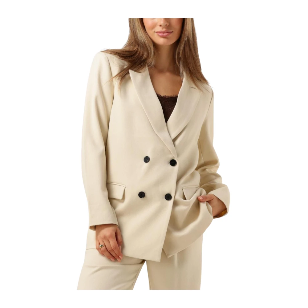 Notre-v Elegante Crème Blazer Beige Dames