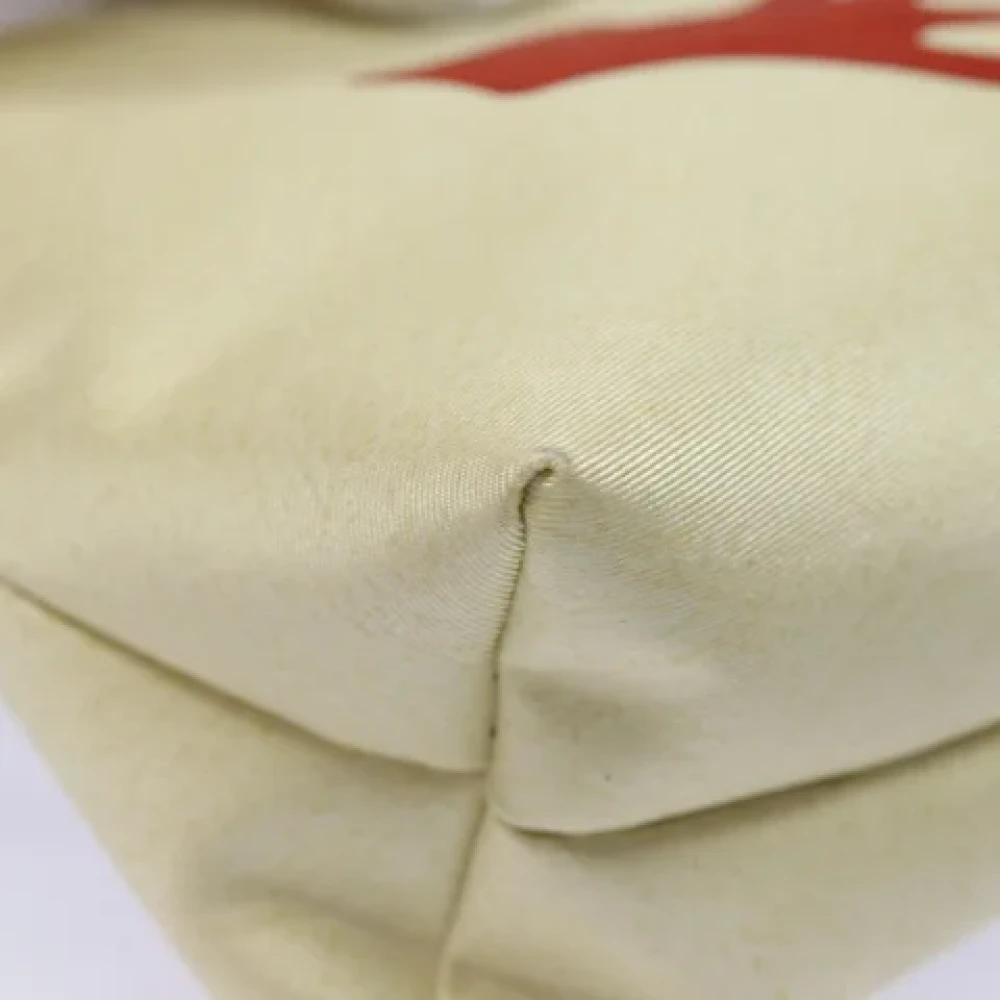 Bvlgari Vintage Pre-owned Canvas handbags White Dames
