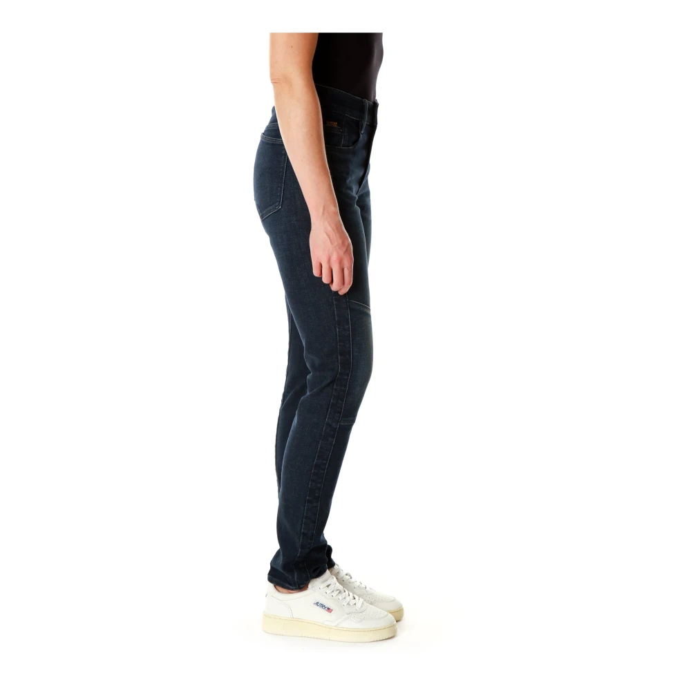 G-Star Slim Straight Biker Jeans Mid Waist Blue Dames
