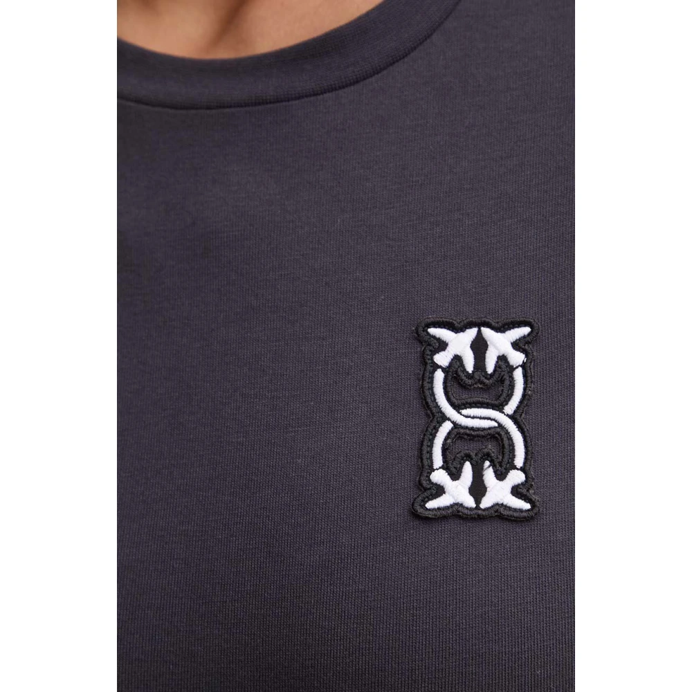 pinko Stijlvol T-shirt Busso Lotto Blue Dames