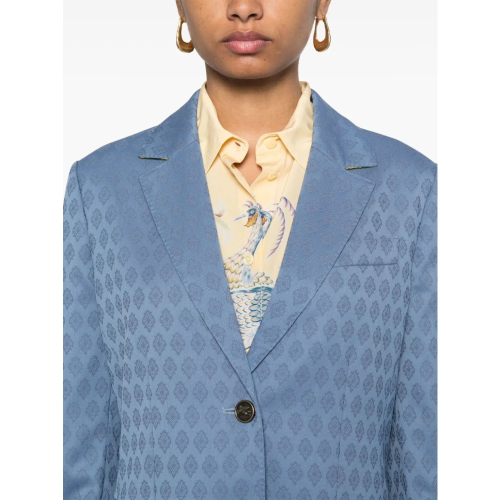 ETRO Stijlvolle jas voor mannen en vrouwen Blue Dames