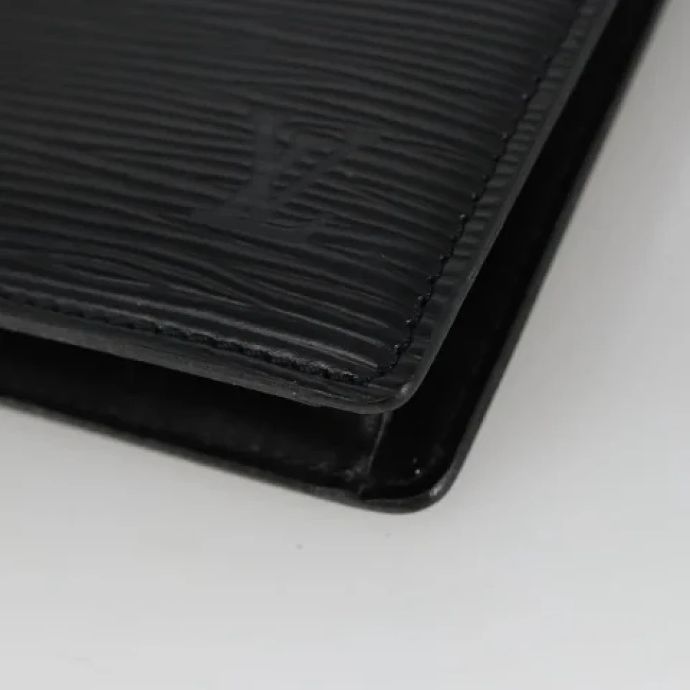 Louis Vuitton Vintage Pre-owned Leather pouches Black Dames
