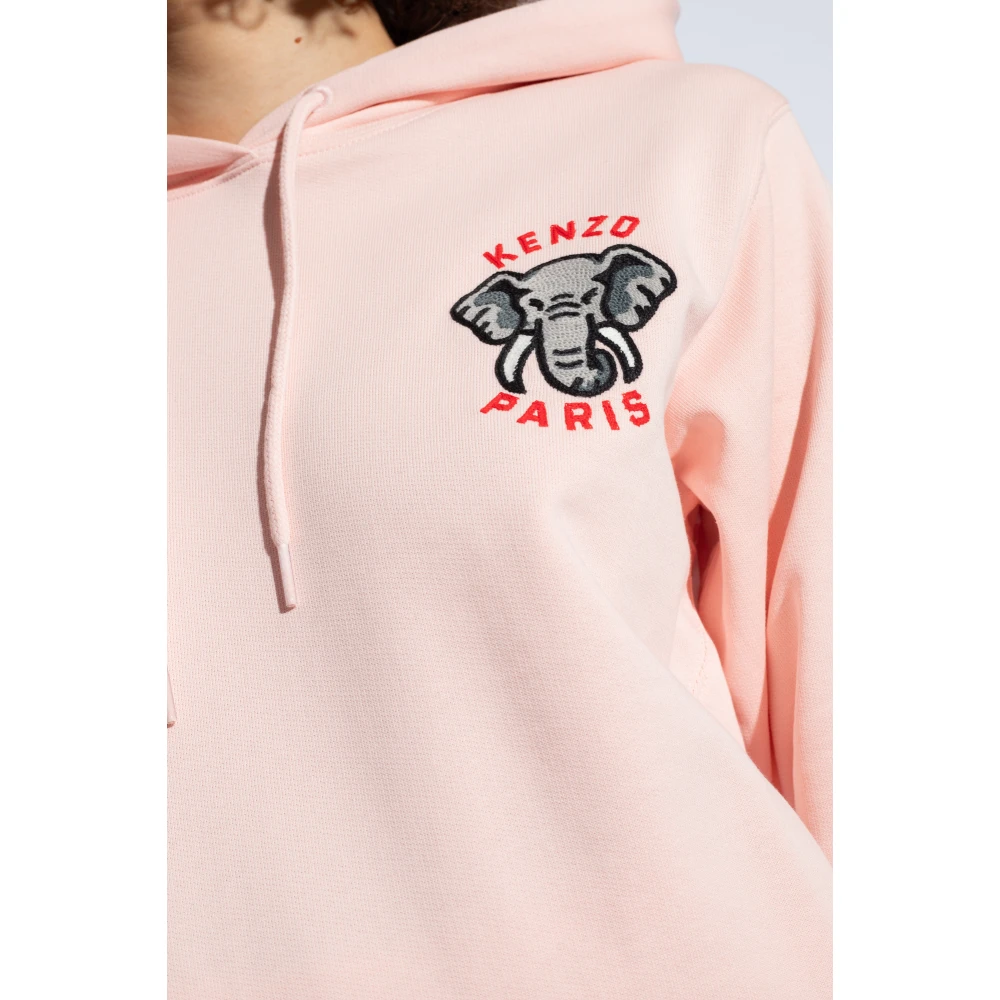 Kenzo Hoodie met logo Pink Dames