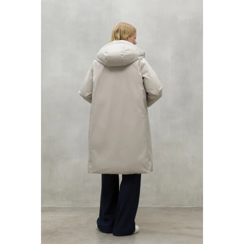 Ecoalf Omkeerbare waterafstotende winterjas White Dames