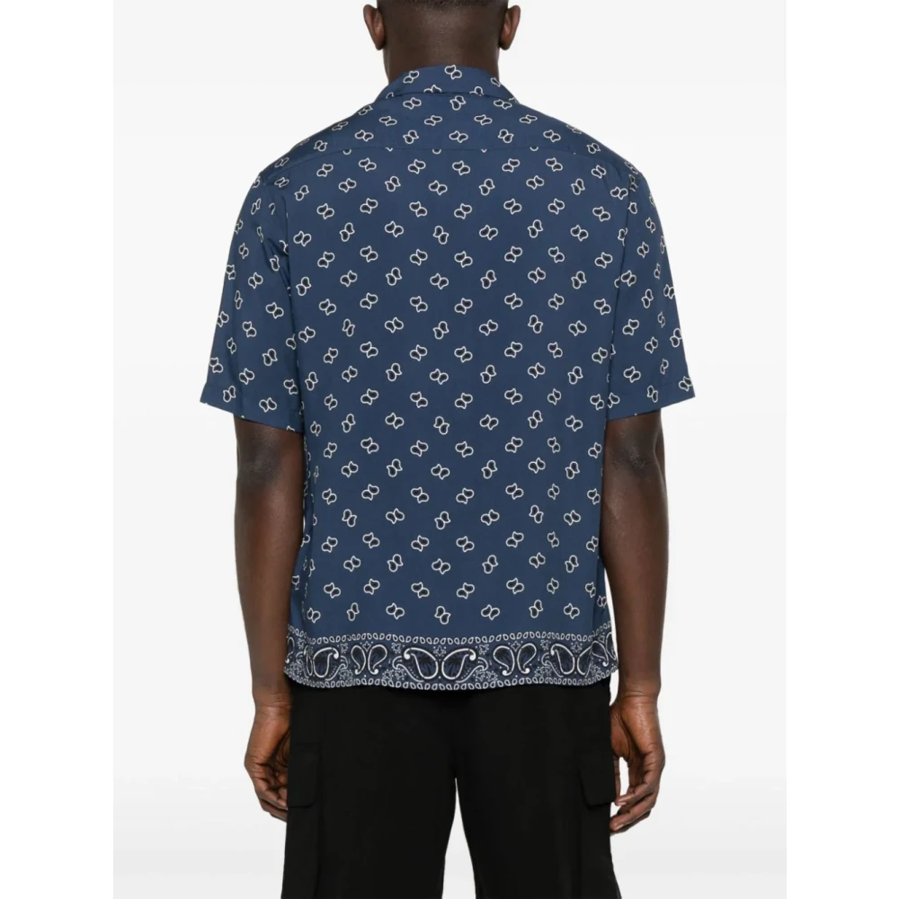 Palm Angels Casual Shirts Blue Heren