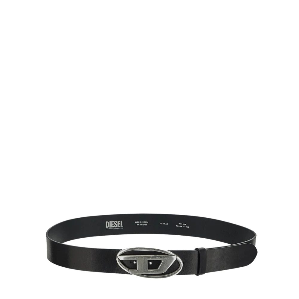 Diesel Leren Herenriem Black Heren