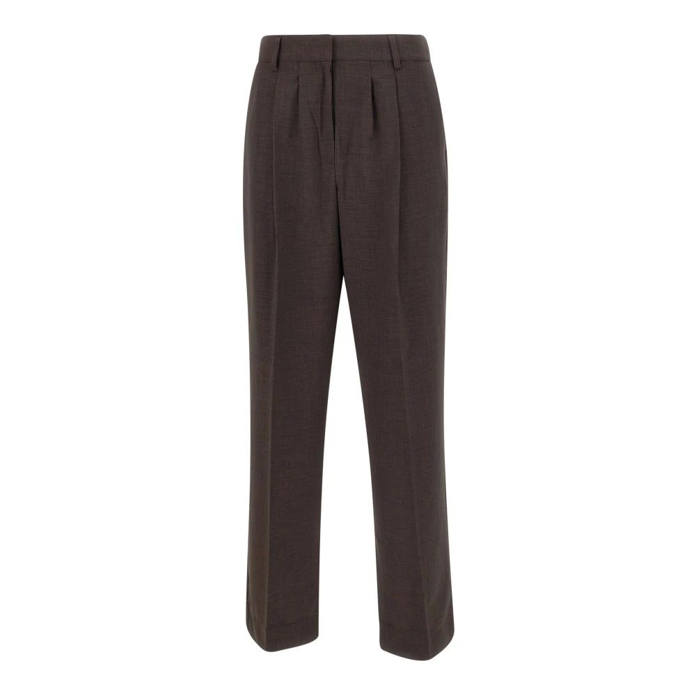 Birgitte Herskind Bruine Crepe Broek Rupert Stijl Brown Dames
