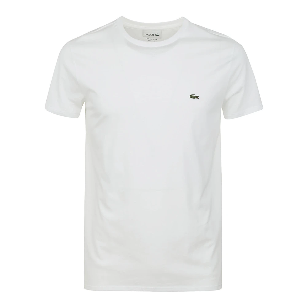Lacoste Klassieke Heren Witte T-shirt Collectie White Heren