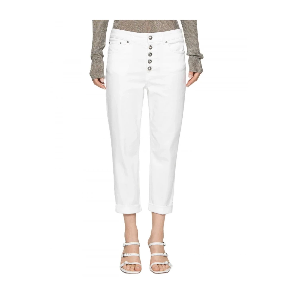 Dondup Katoenen jeans voor een stijlvolle look White Dames