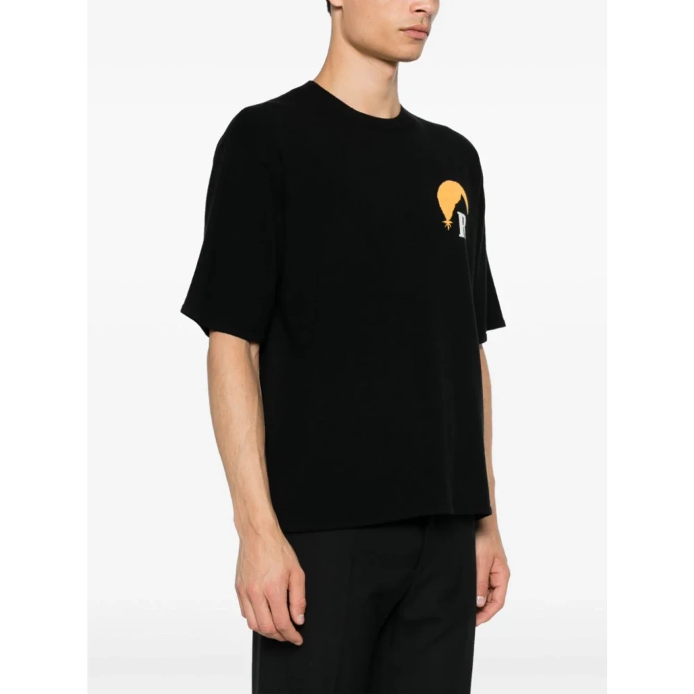 Rhude Moonlight Logo Gebreide Trui Black Heren